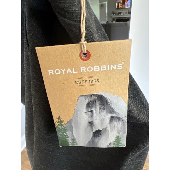 NWT Royal Robbins small charcoal gray Lucerne Ponte pants Trim Fit Slim Leg - Picture 5 of 6